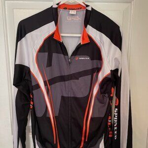 Sponeed Multi-Color Cycling Jersey, Long sleeve, Full Zip, Pocketed Bike Shirt,
